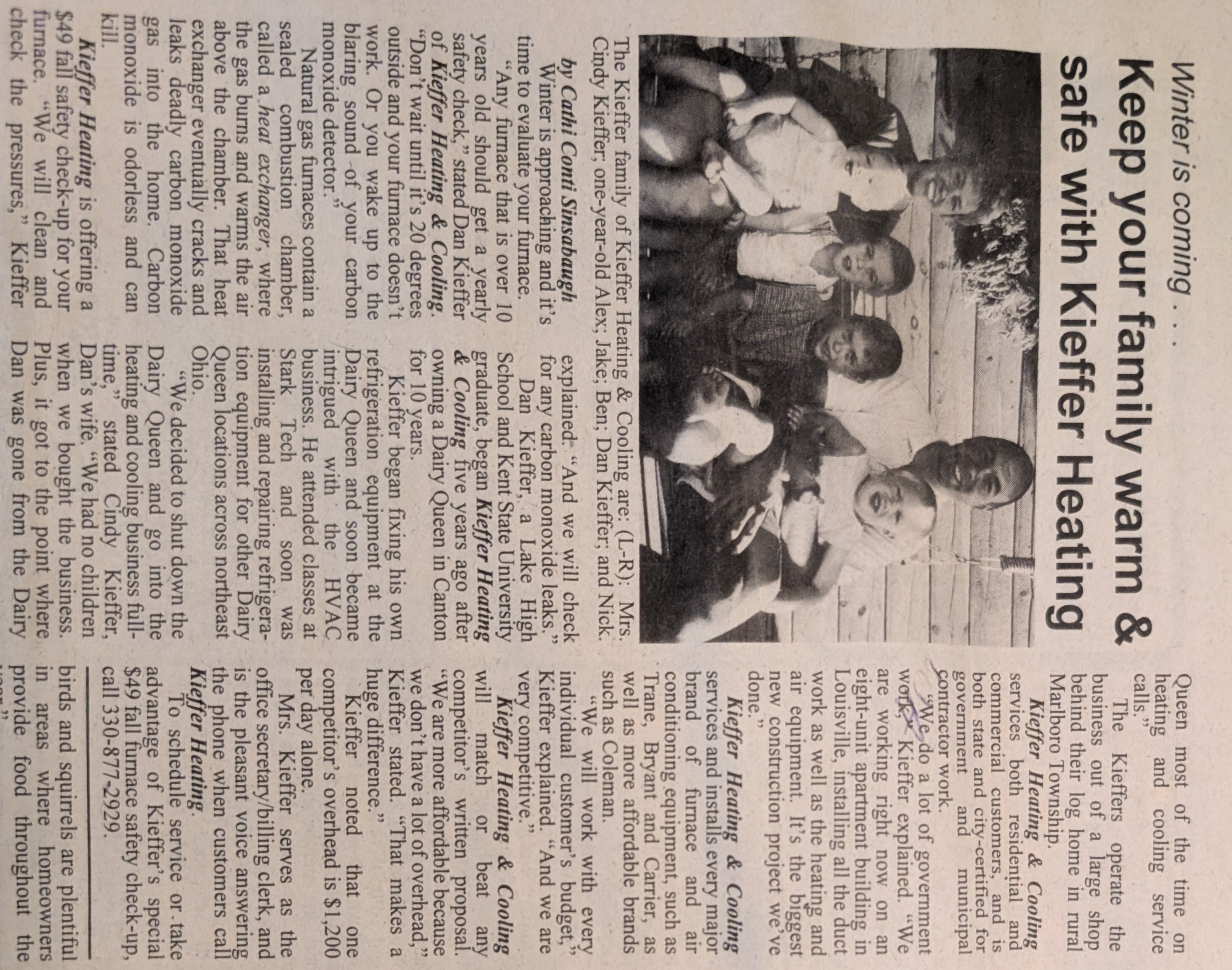 Dan and Cindy Kieffer family